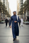 Navy Blue Thobe - City Street